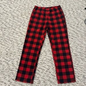 Cozy plaid pj pants